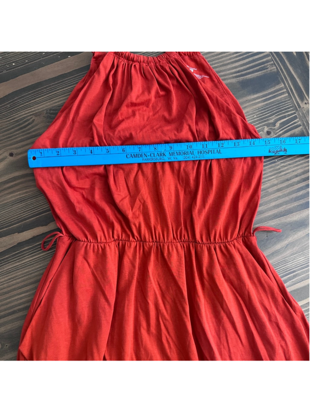 Patagonia W's Lithia Dress Womens S Orange Halter Organic Cotton Tencel READ - Picture 9 of 12